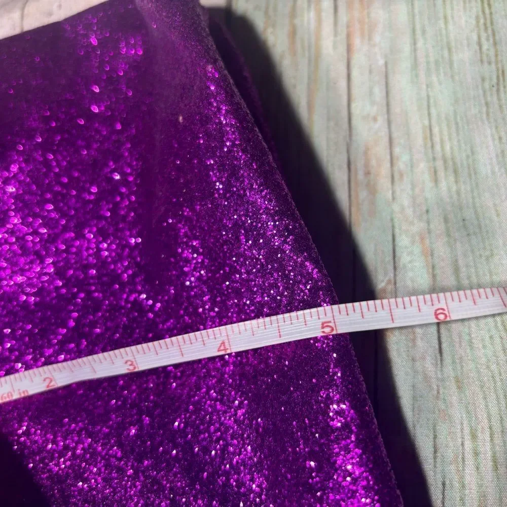 Glitter Zipper Pouch - Purple NWOT